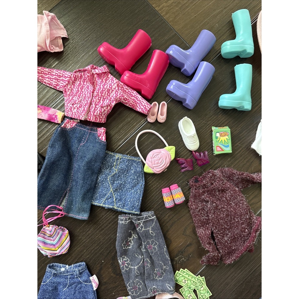Huge 2000s Barbie & Ken Doll Clothes Lot Shoes Dresses Y2K Fashion Accessories - Picture 3 of 10